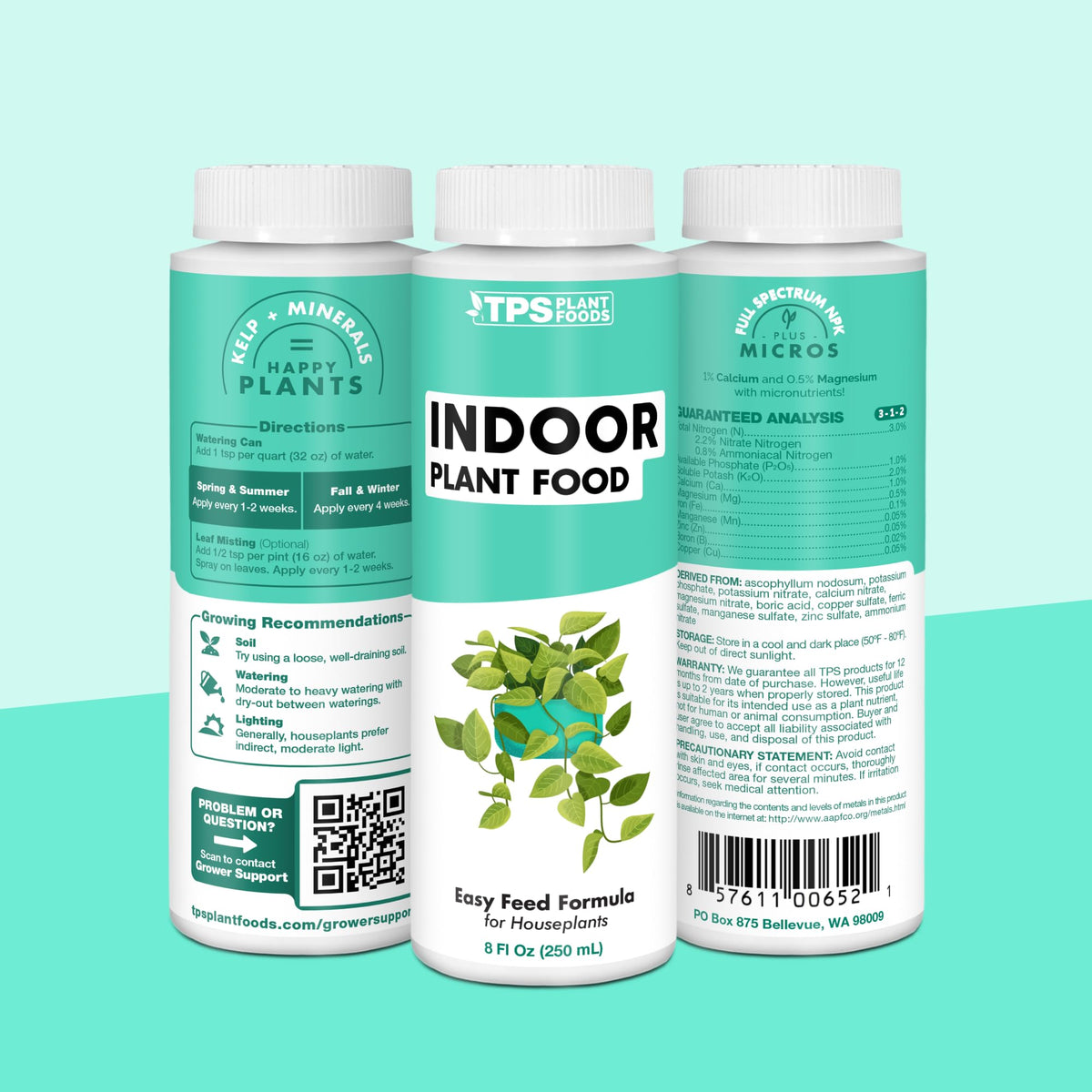 Indoor Plant Food Liquid Fertilizer 32oz D260