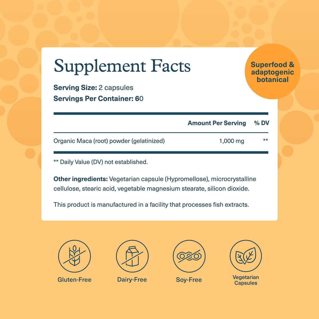 Maca Root 120 Vegetarian Capsules Q25938