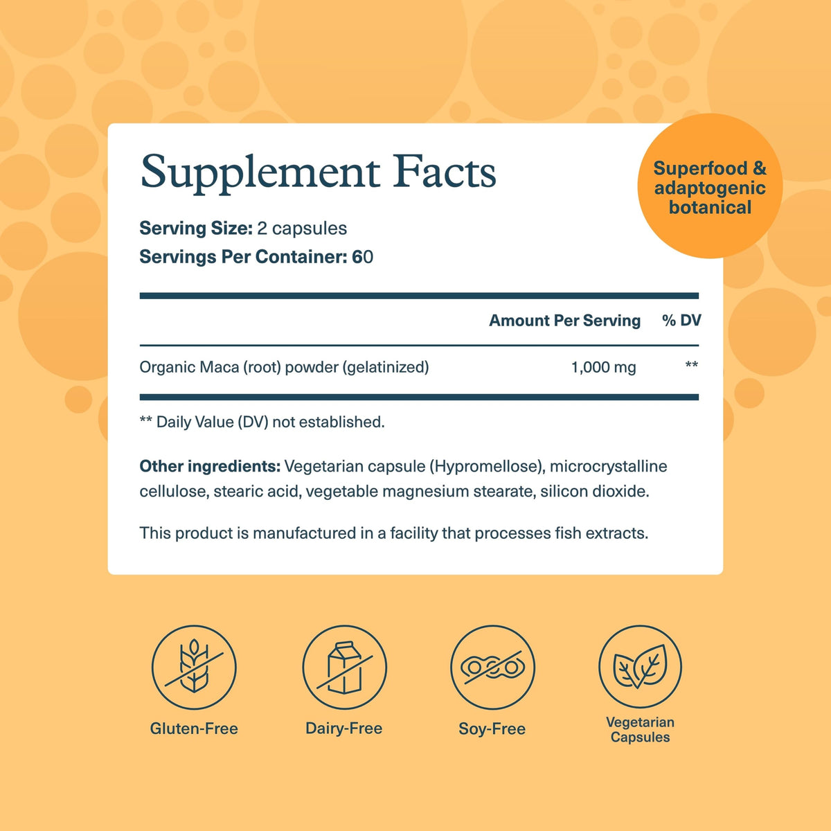 Maca Root 120 Vegetarian Capsules Q25938