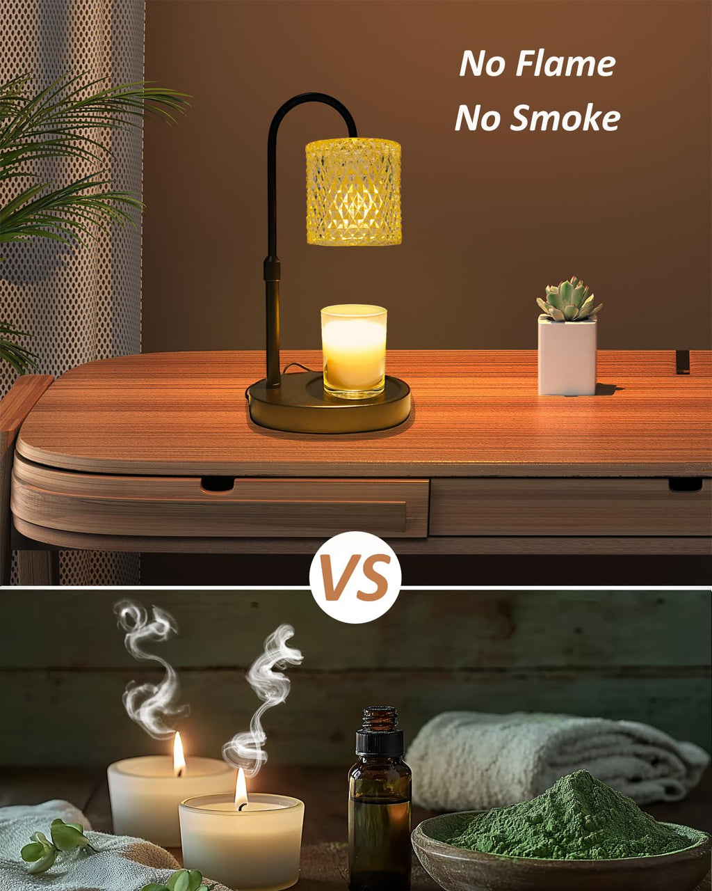 Candle Warmer Lamp with Timer Dimmable Height Adjustable M102