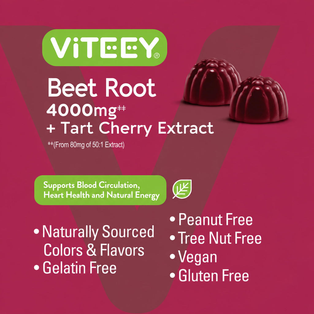 Beet Root Gummies 4000mg & Tart Cherry T528011