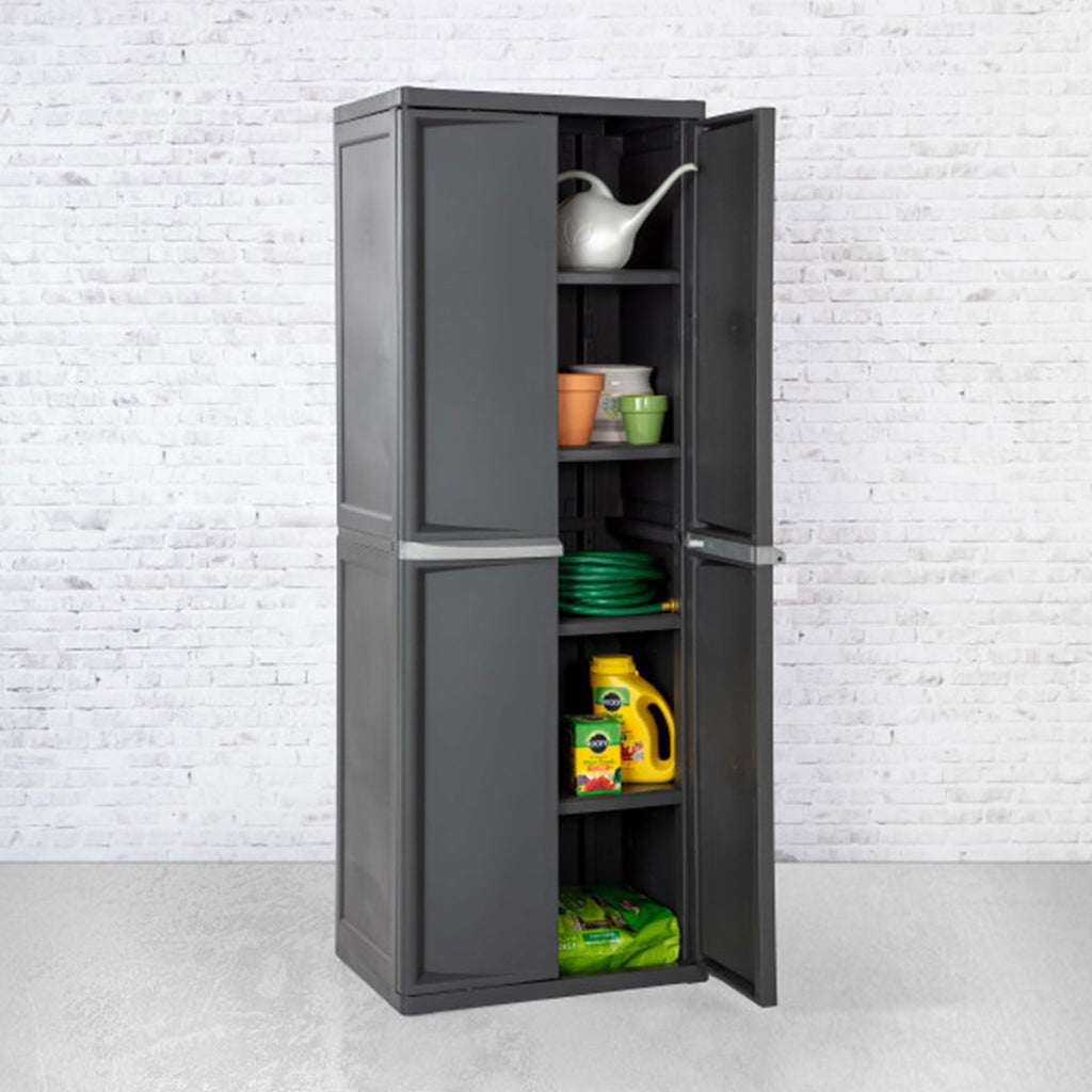 4 Shelf Lockable Utility Storage Cabinet H81745