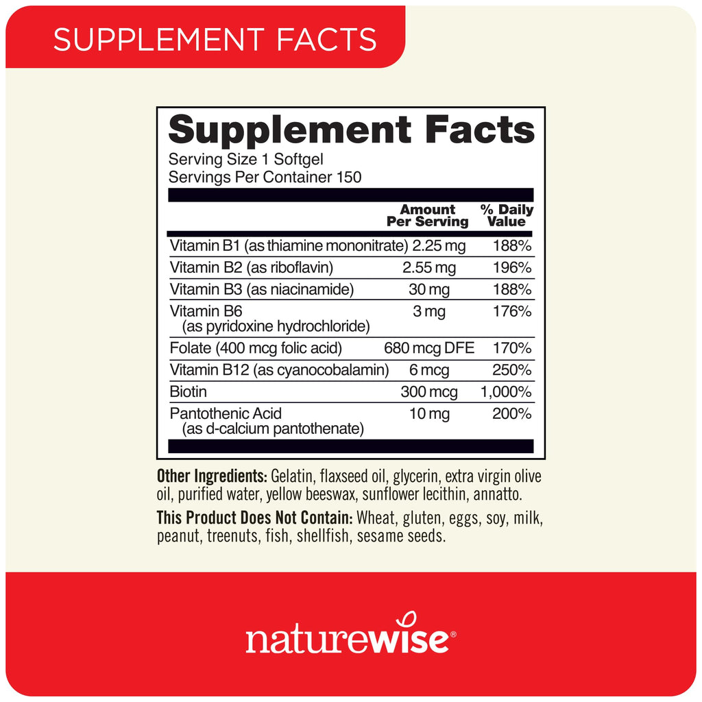 1000mg Omega 3 600mg EPA 400mg DHA 180ct & Vitamin B Complex 150 Softgels Q4003