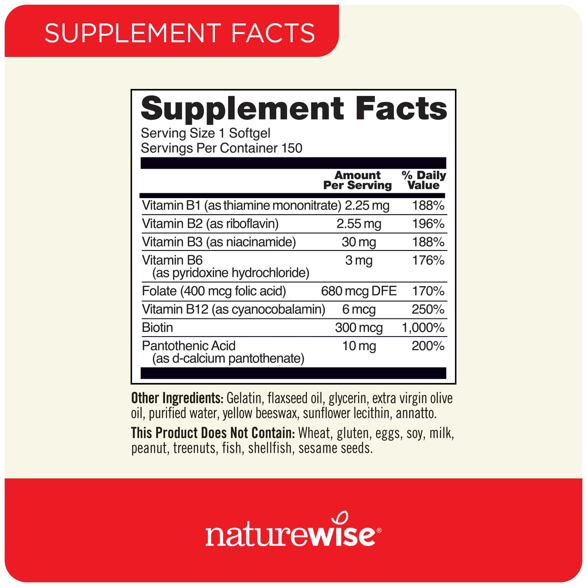 1000mg Omega 3 600mg EPA 400mg DHA 180ct & Vitamin B Complex 150 Softgels Q4003