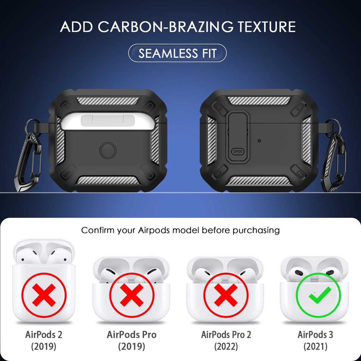 Black AirPods 3rd Generation Case O426