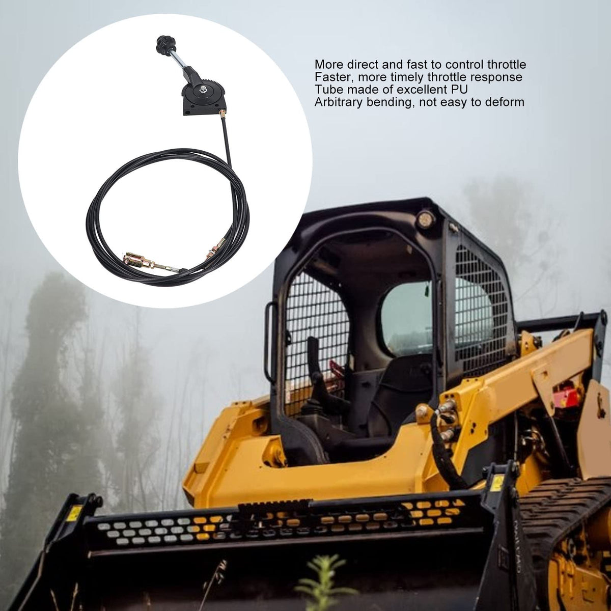 Excavator Throttle Cable 3.5M Manual Throttle Control Cable M2671