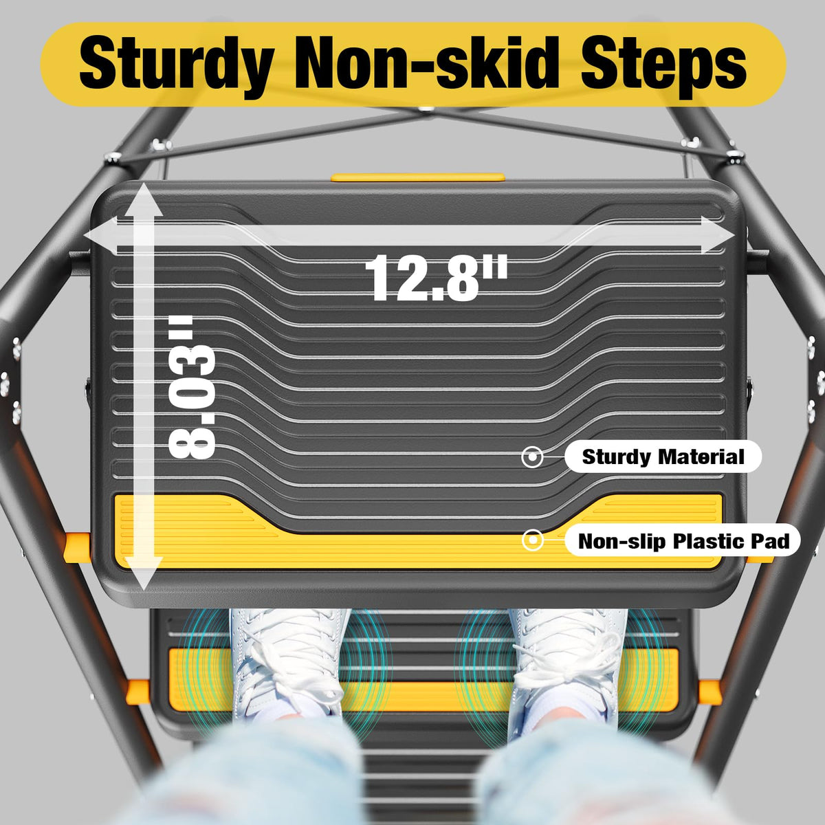 4 Step Ladder Black K787494