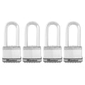 Heavy Duty Outdoor Padlock with Key, 4 Pack Keyed-Alike X604015