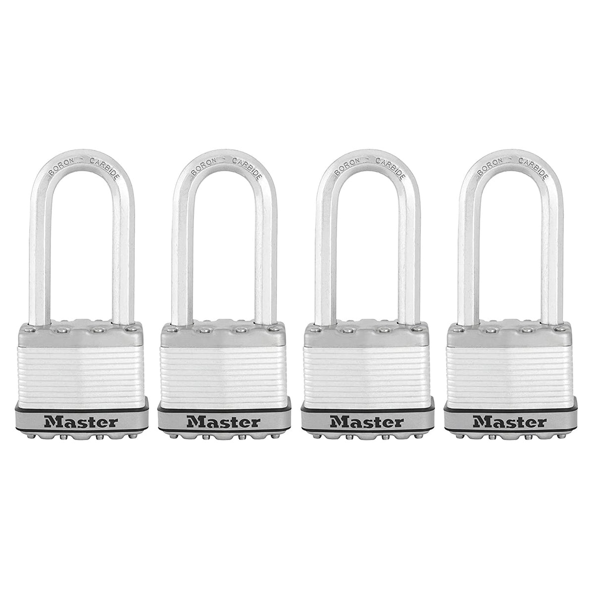 Heavy Duty Outdoor Padlock with Key, 4 Pack Keyed-Alike X604015