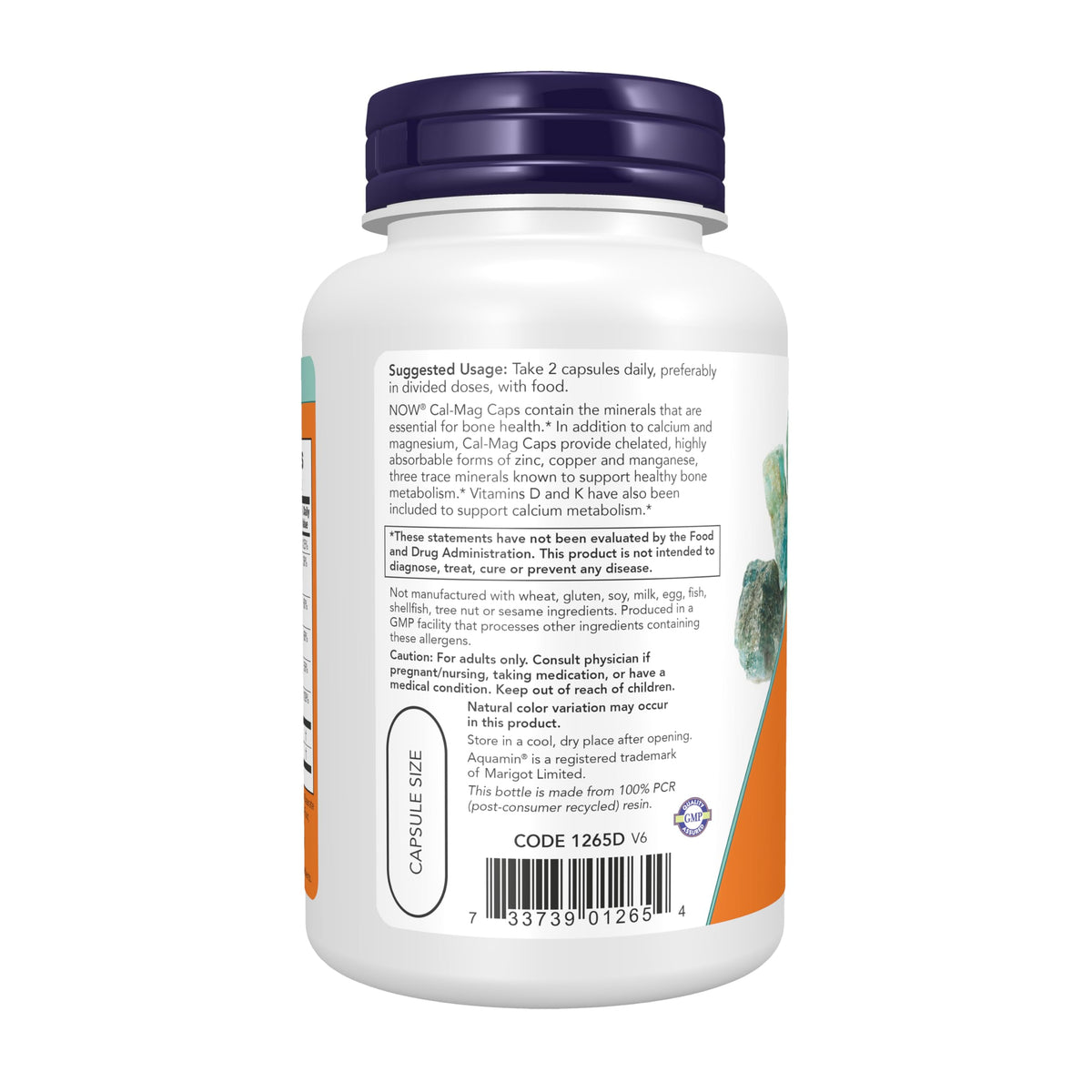 Cal-Mag Caps with Vitamin D and Minerals, 120 Veg Caps H143111