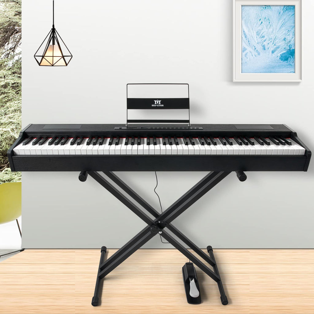 88 Key Fully Weighted Hammer Action Digital Piano with Stand U9366