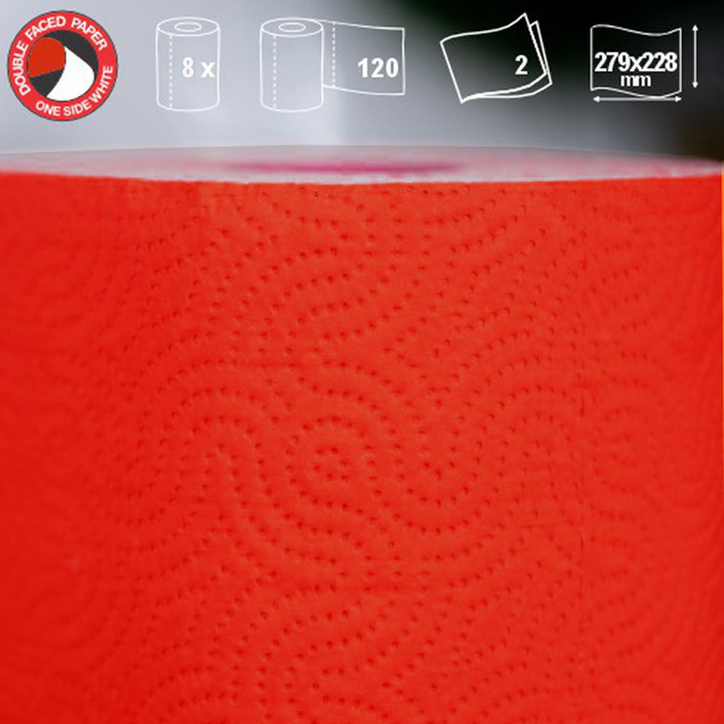 Jumbo Roll 2 Ply Paper Towel Set of 8 L835