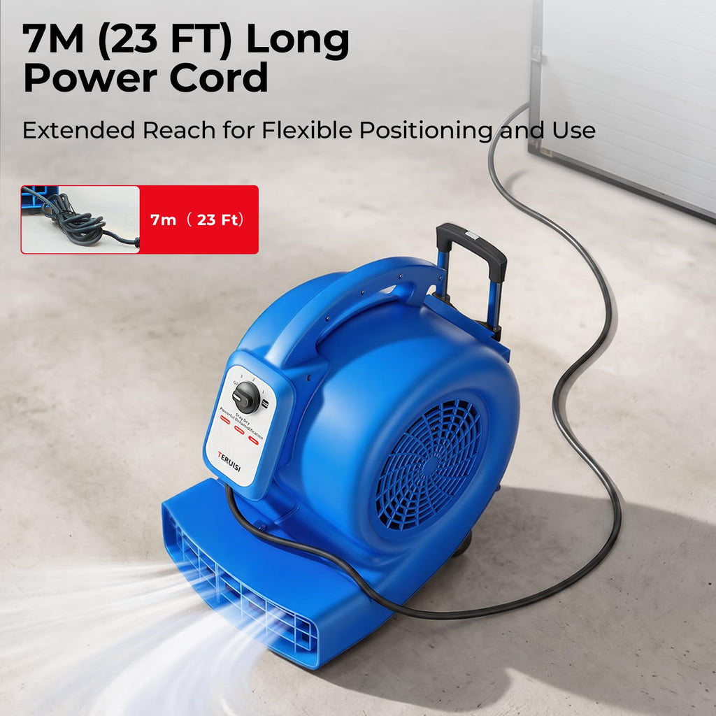 1/2 HP 1800 CFM 3 Speed Air Mover Blower Fan M880