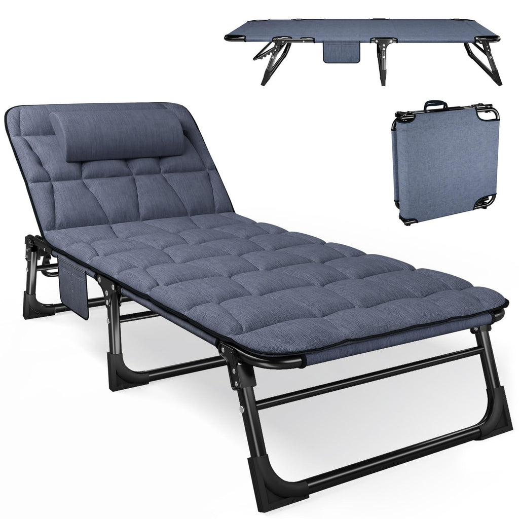 Folding Camping Cot with Pad M87958