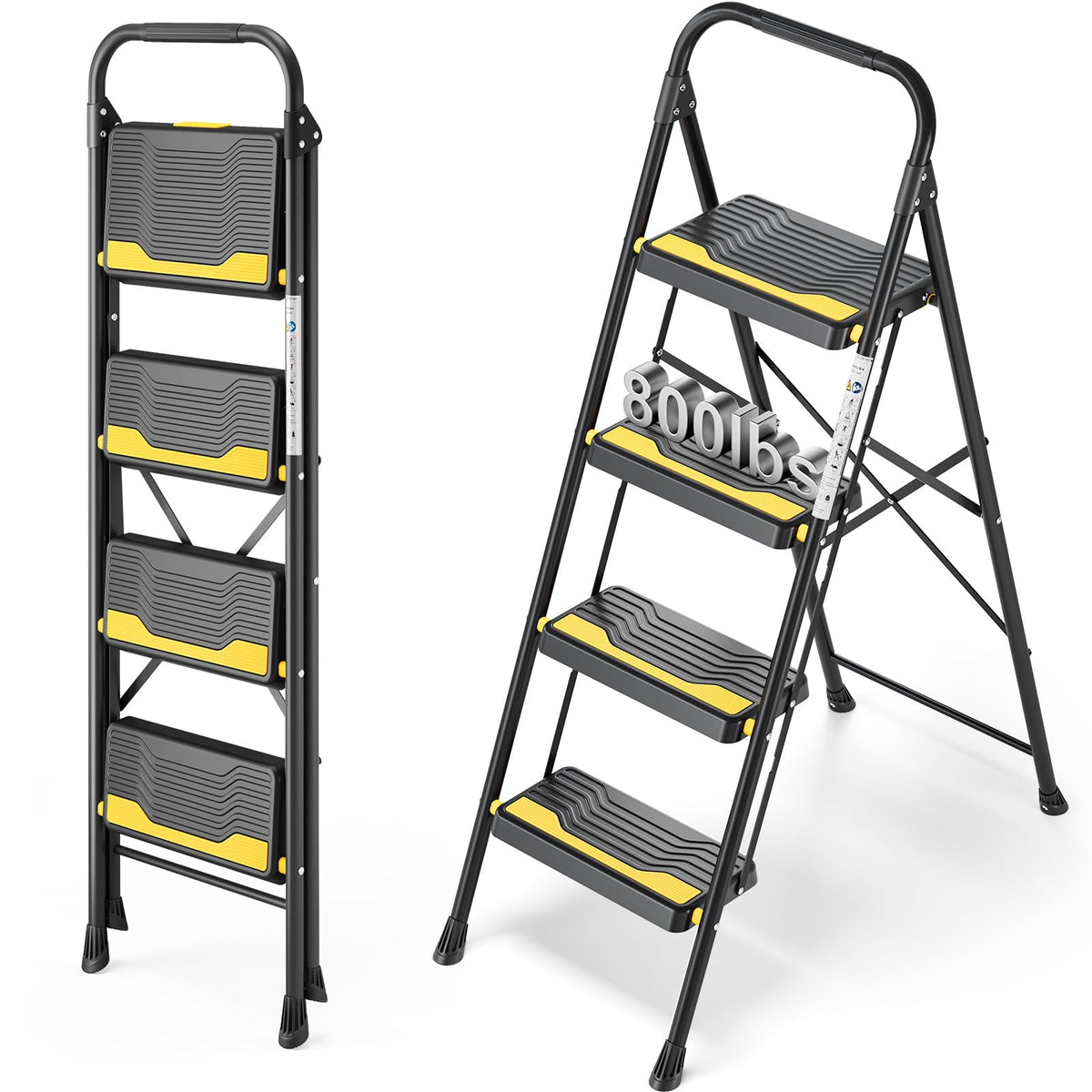4 Step Ladder Black K787494