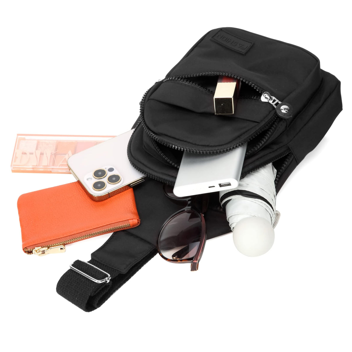 Small Black Sling Crossbody Bag B3405