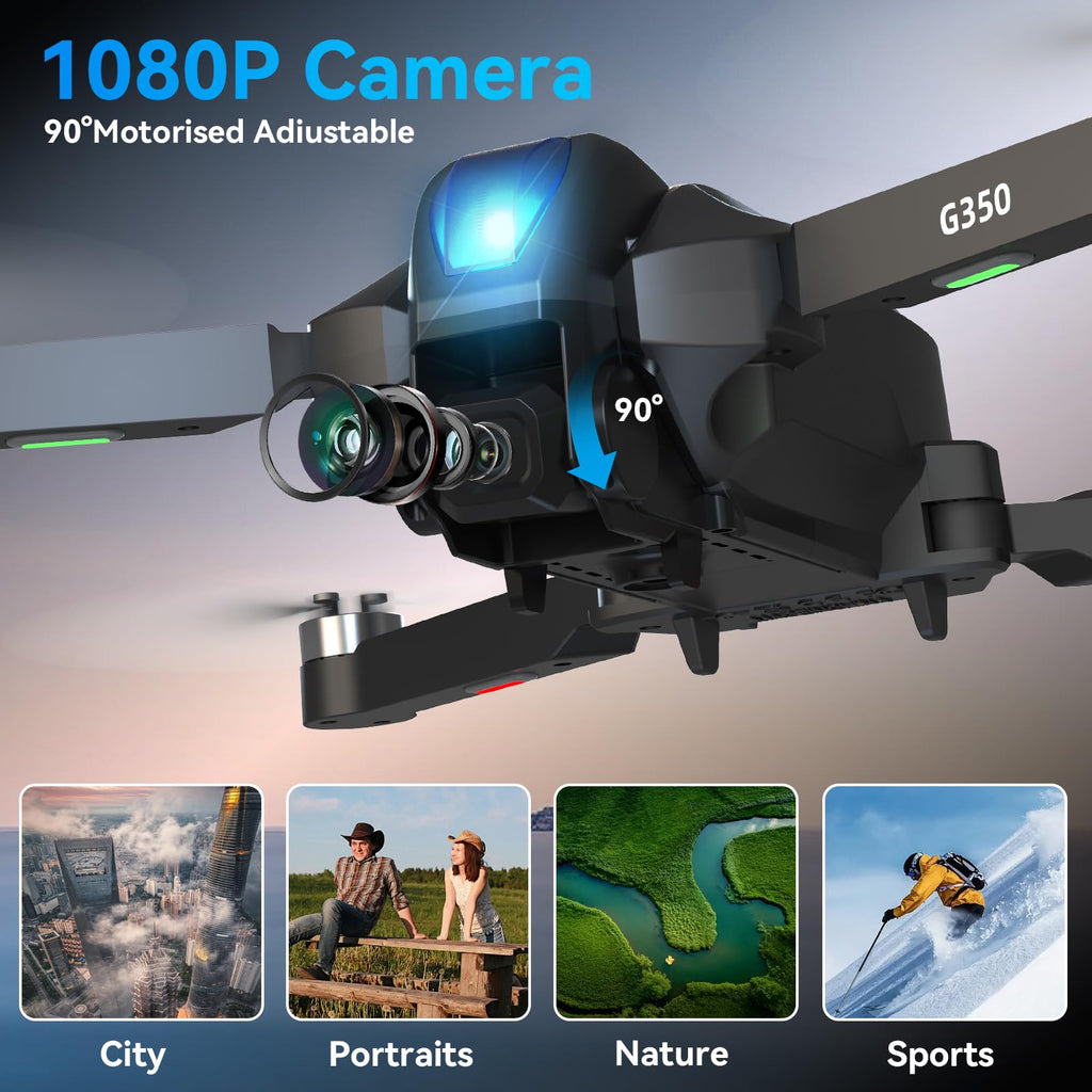 Drone with Camera 4.5" LCD Screen Foldable RC Quadcopter G75269