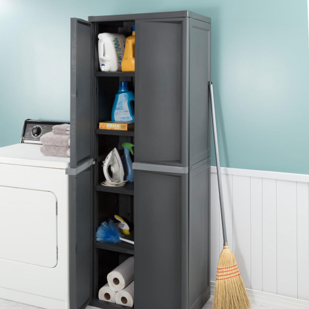 4 Shelf Lockable Utility Storage Cabinet H81745