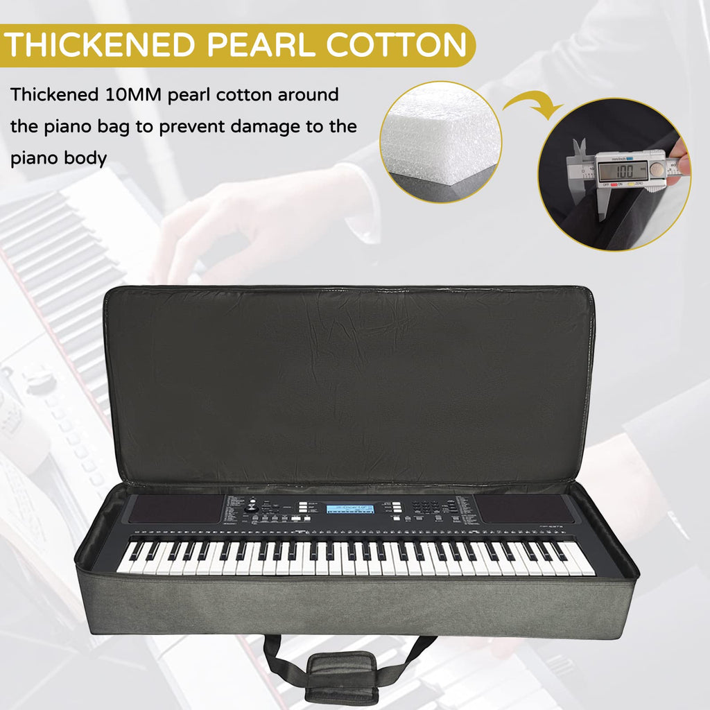 61-Key Keyboard Case Gig Bag Full Padded Soft K4896