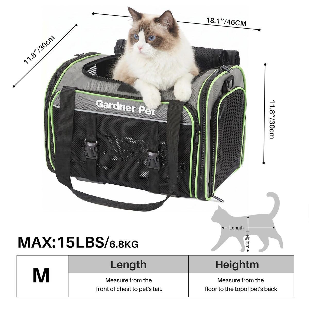 Expandable Cat Carrier H854