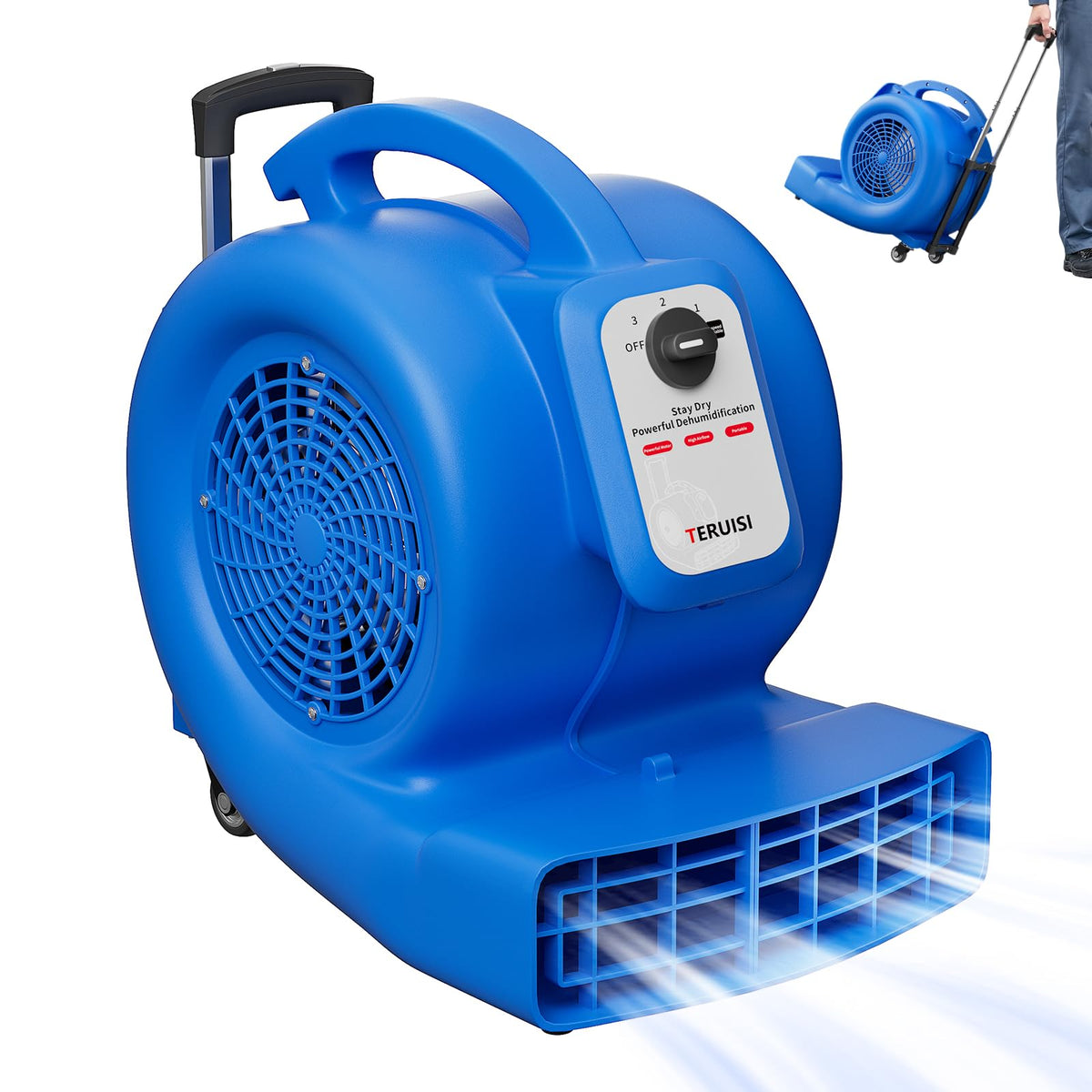 1/2 HP 1800 CFM 3 Speed Air Mover Blower Fan M880