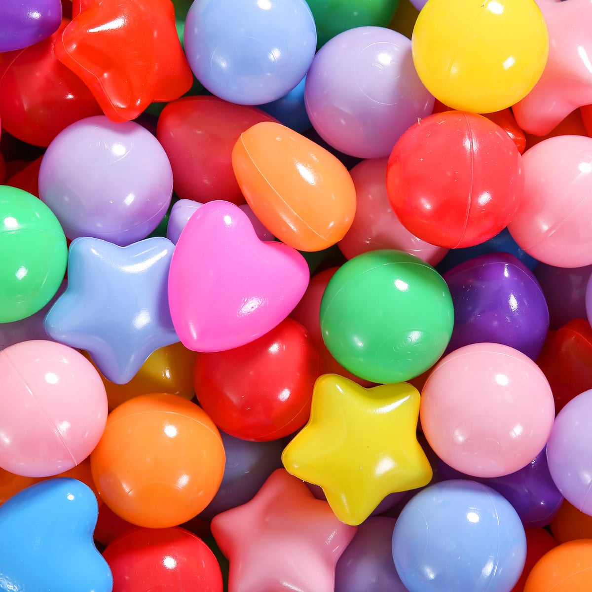 Pack of 100 200 500 BPA Free Non-Toxic Crush Proof Play Balls B4346