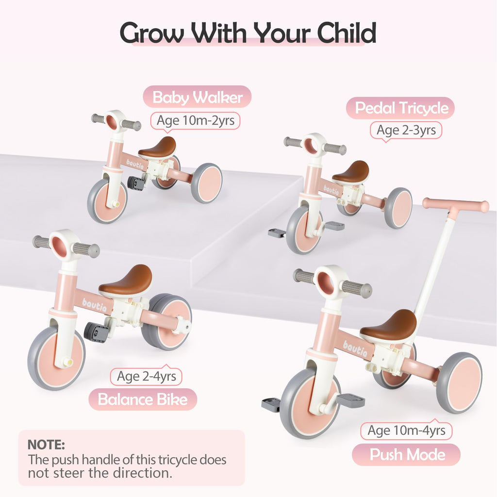 5 in 1 Toddler Bike with Push Handle E918389