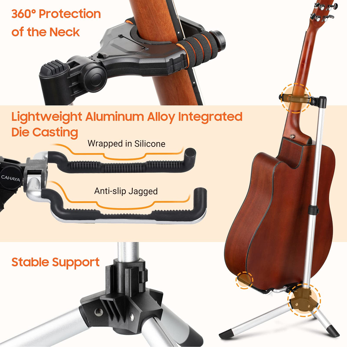 Adjustable Folding Guitar Stand C565424