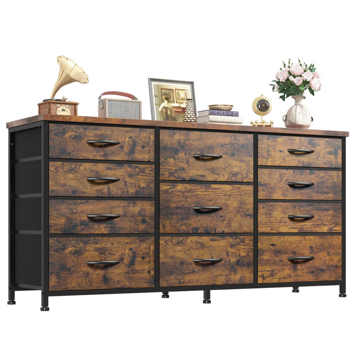 47.2"W Long Dresser with 11 Fabric Drawers C500613