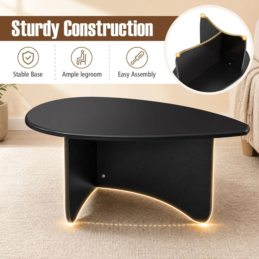 Oval Coffee Table Black G34111