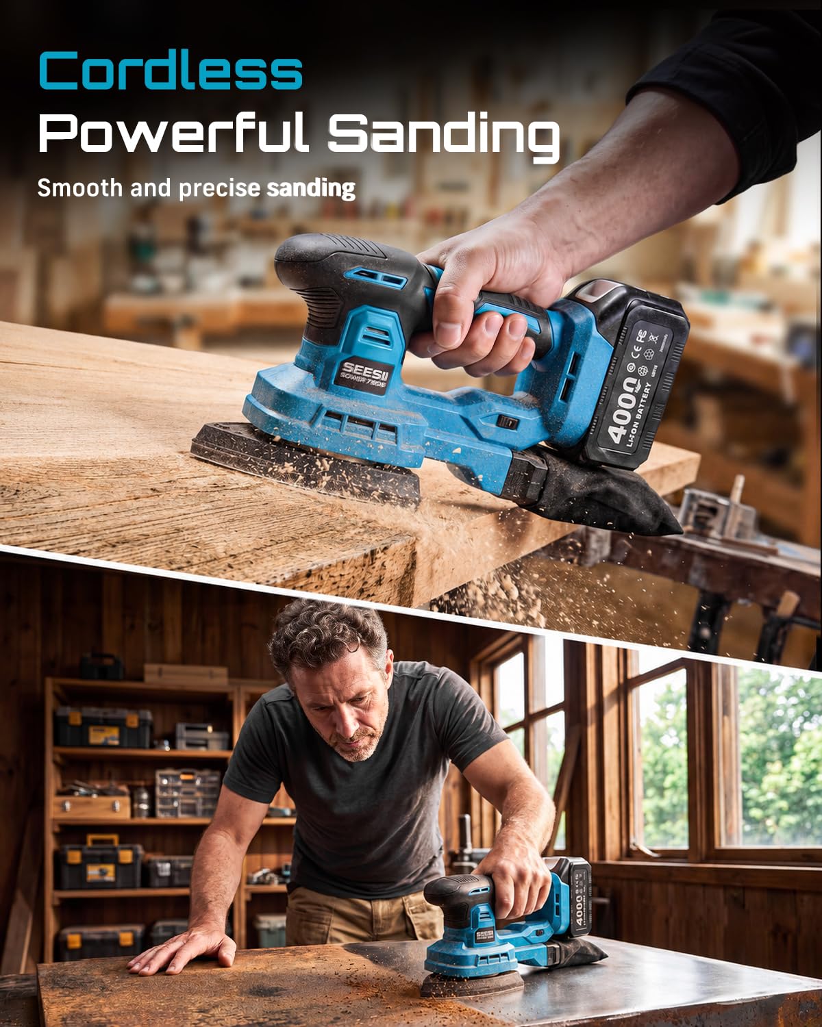 6 Speed Cordless Random Orbit Sander N12004