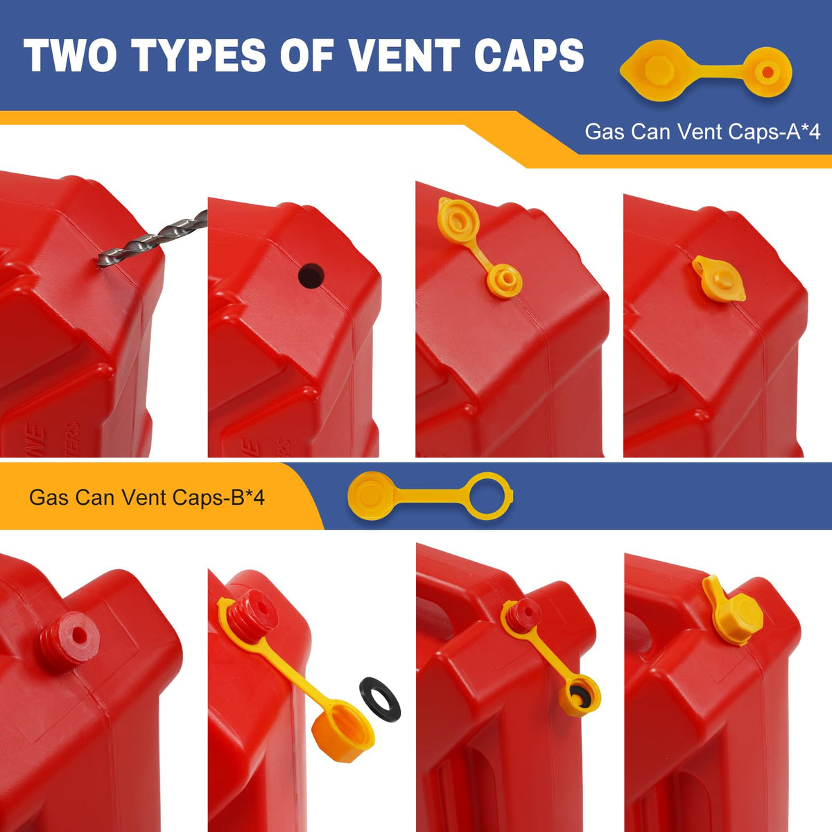 Gas Can Spout Replacement Kit 33 Pcs X142120