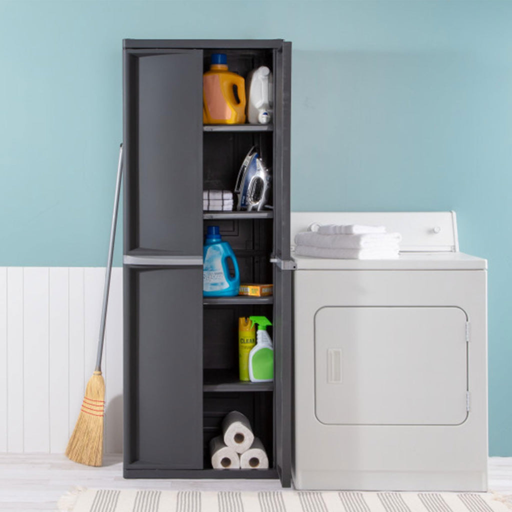 4 Shelf Lockable Utility Storage Cabinet H81745