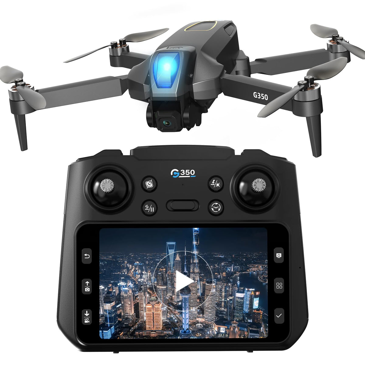 Drone with Camera 4.5" LCD Screen Foldable RC Quadcopter G75269