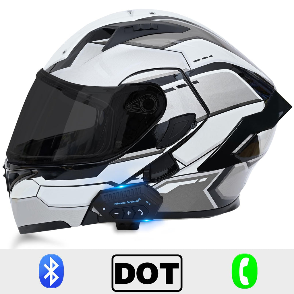 DOT Approved Flip Up Full Face Modular Motorcycle Helmet with Dual Visor O80219