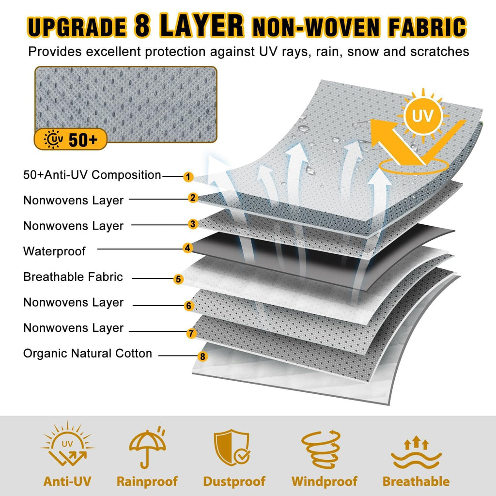 14-16ft 8 Layers Heavy Duty RV Cover U389