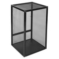 Black Large Aluminum Screen Reptile Terrarium Cage with Locking Latch I4358
