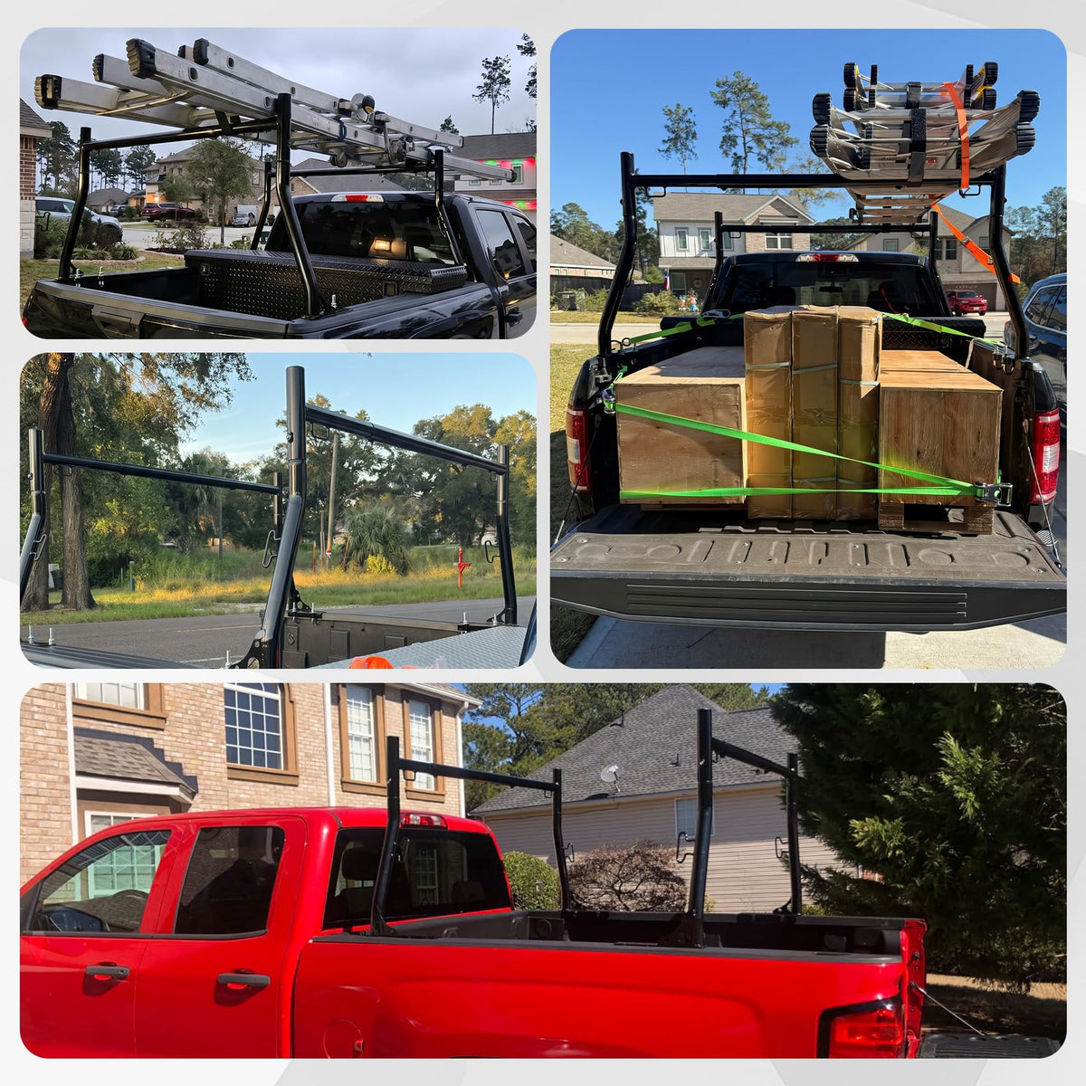 Truck Bed Ladder Racks, 800 lbs Capacity H51664