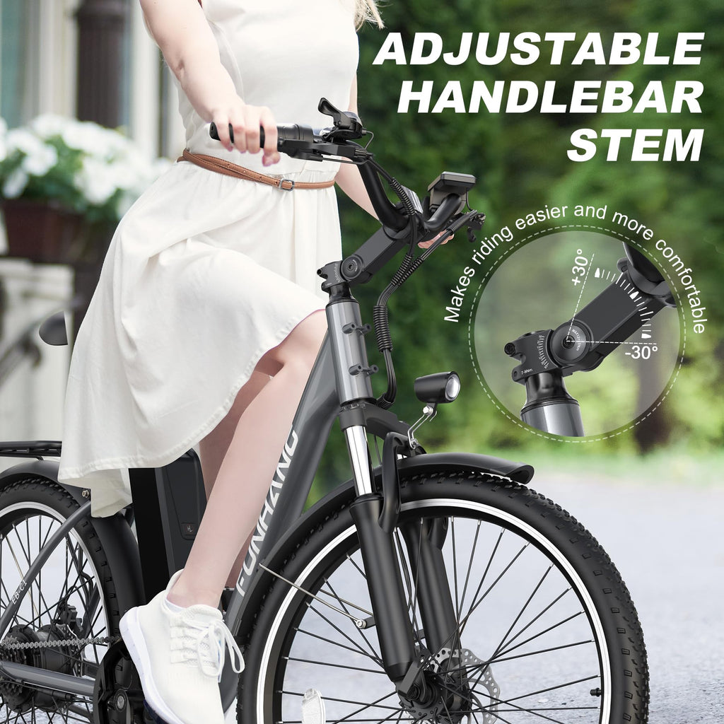 26" 1000W Electric Bike with 48V Battery, 7-Speed J46173