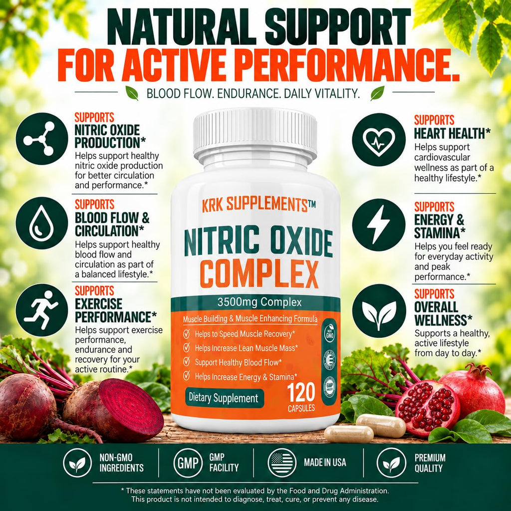 Nitric Oxide Complex 3500mg 240 Capsules K117