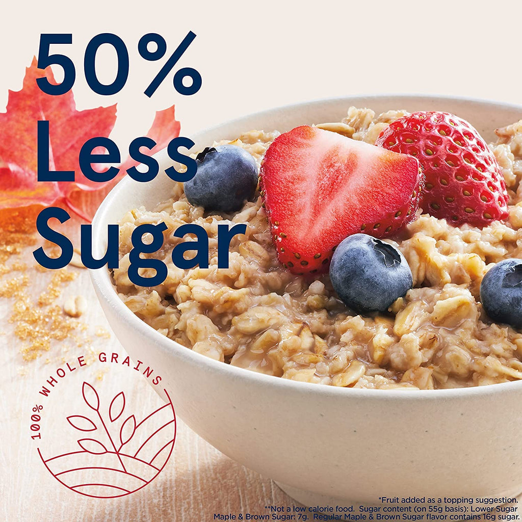 Instant Oatmeal Maple & Brown Sugar 1.19 Oz Pack of 44 Y85881