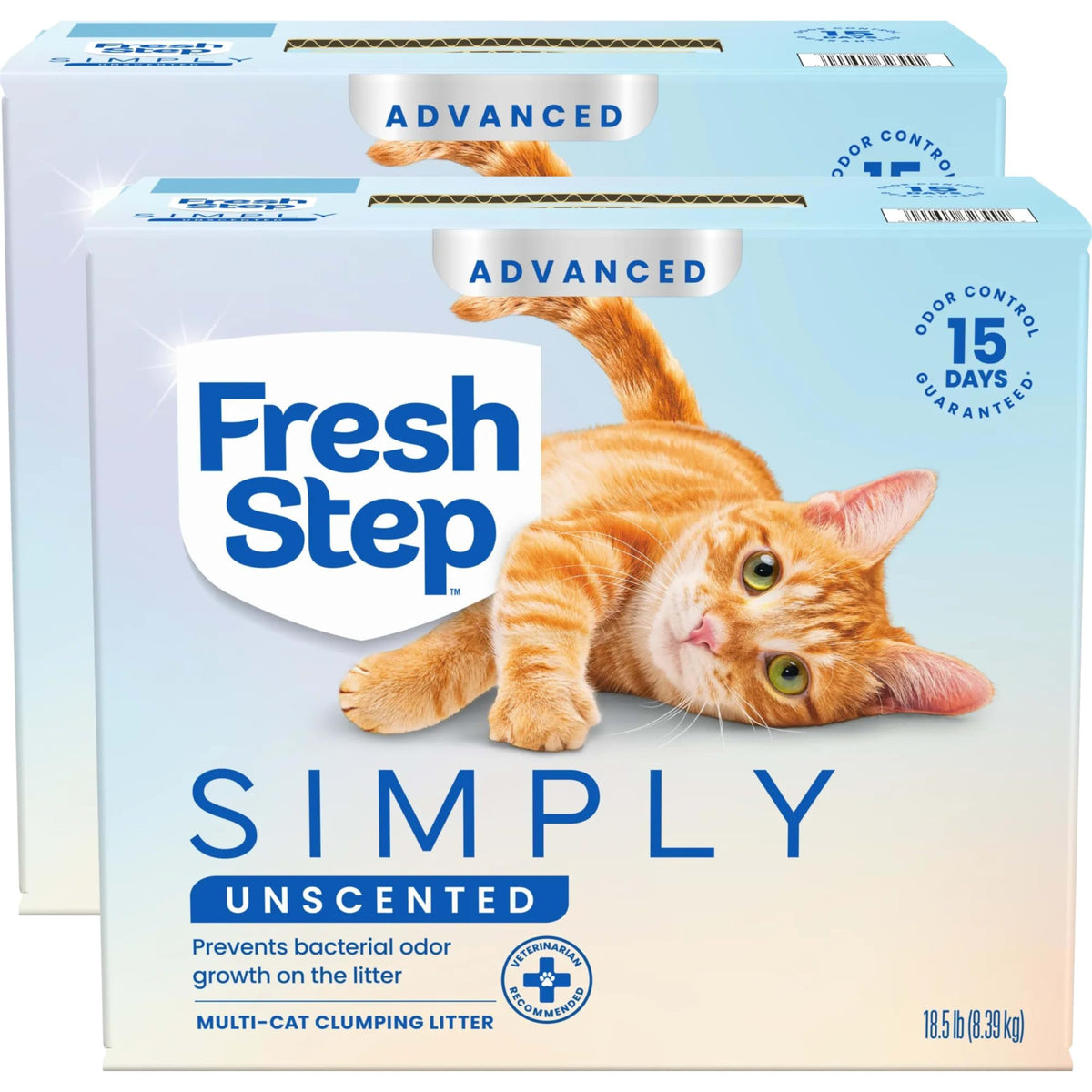 Unscented Multi Cat Clumping Litter, 18.5lb, 2Pk B860