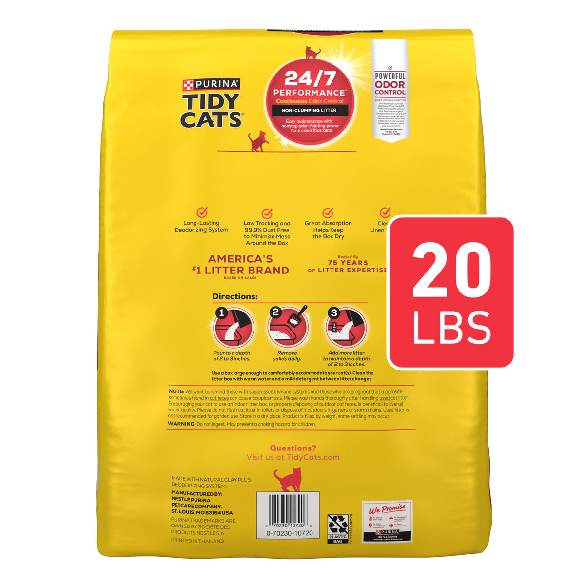 Non Clumping Cat Litter 20 lb. Bag E245