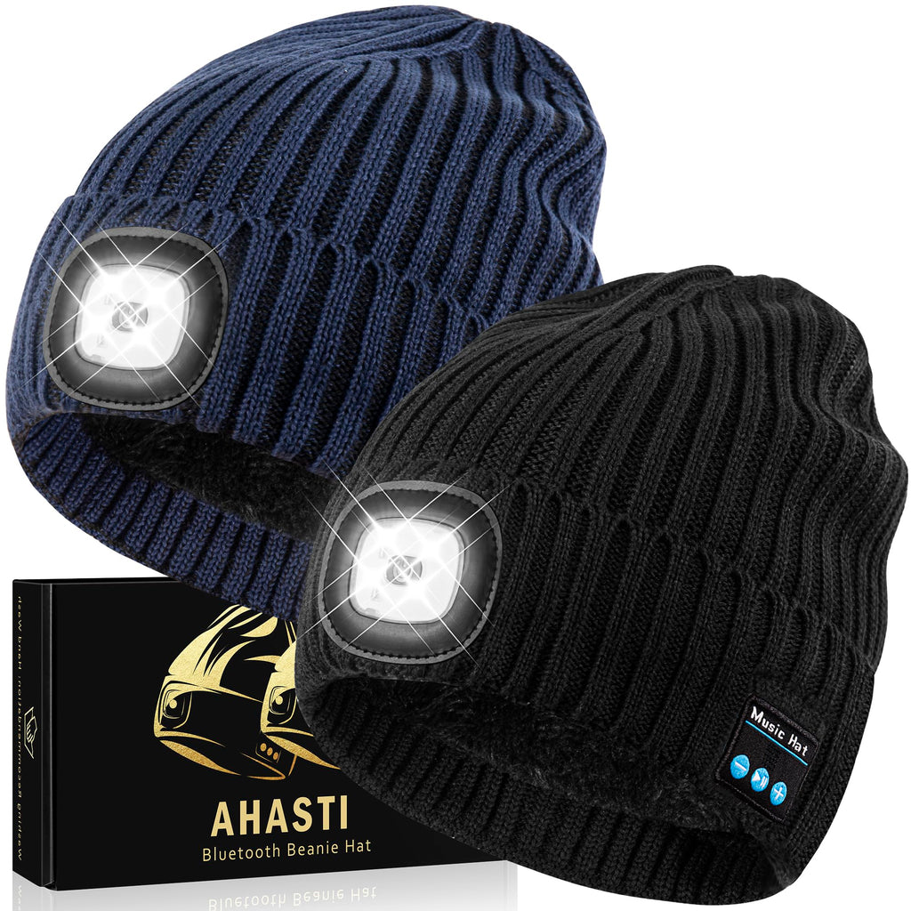 2 Pack Bluetooth Beanie Hat with Light V2116
