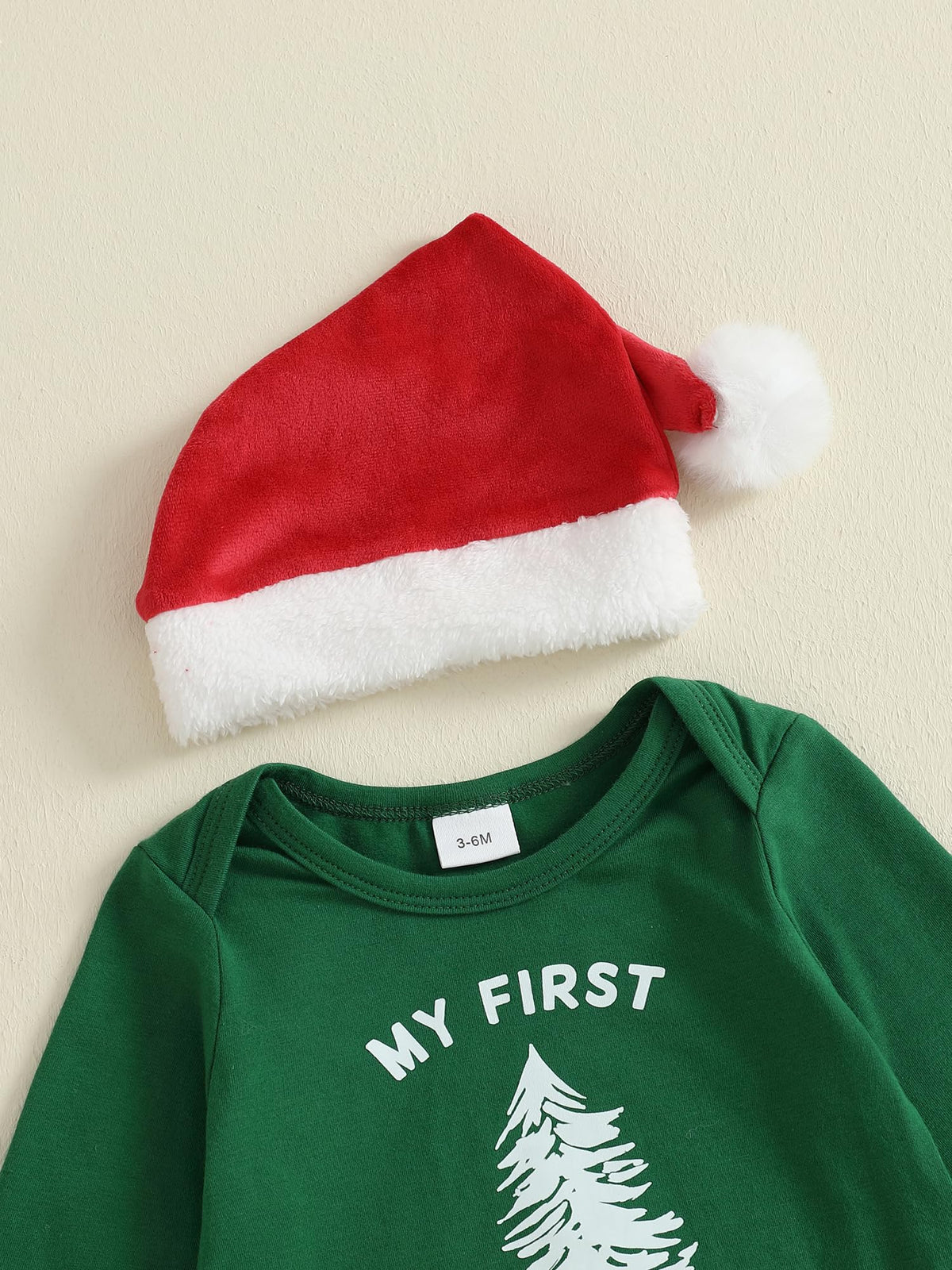 Christmas Baby Boy Outfit Newborn Romper Pant Headband H579