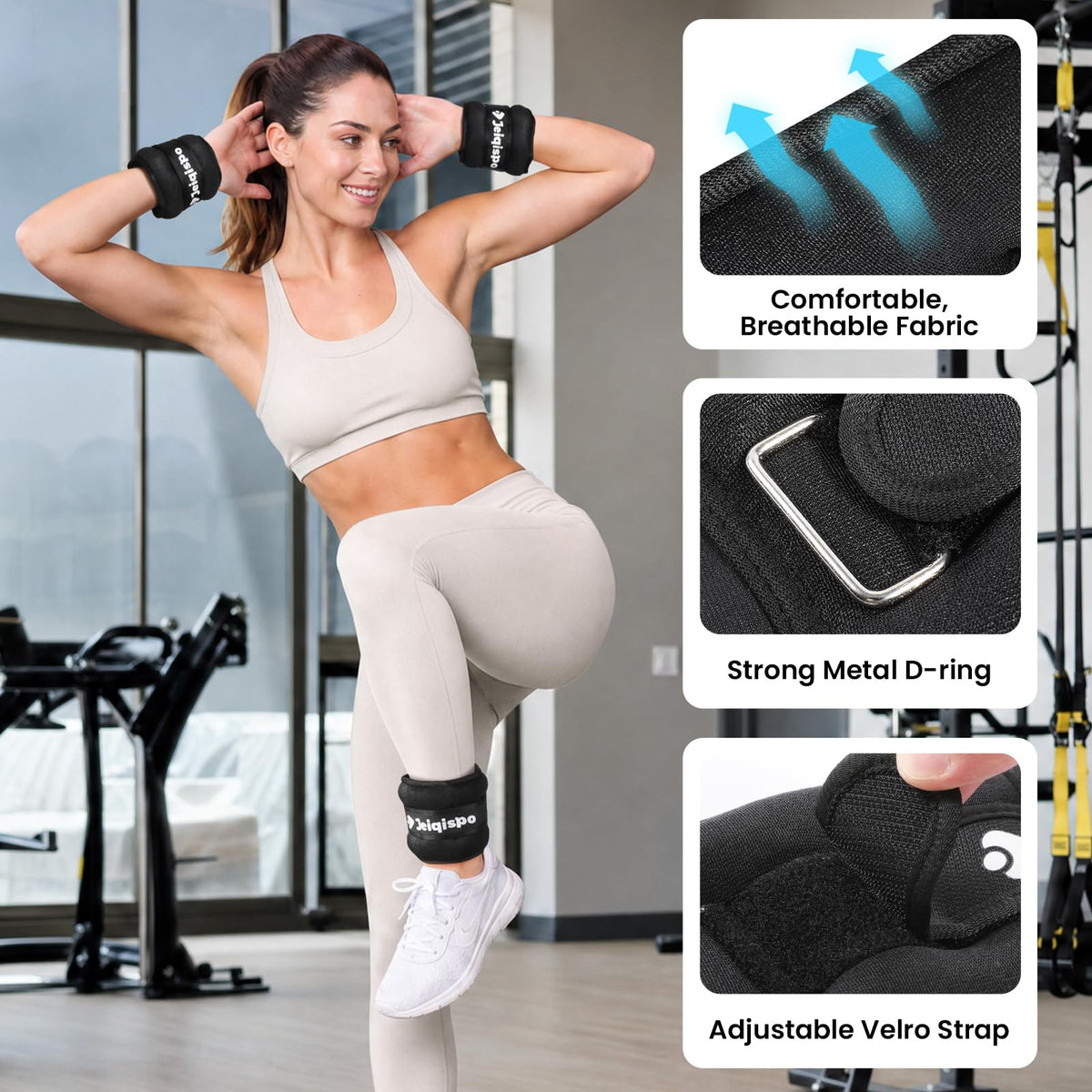 Ankle Weights 1 Pair with Adjustable Straps G922597
