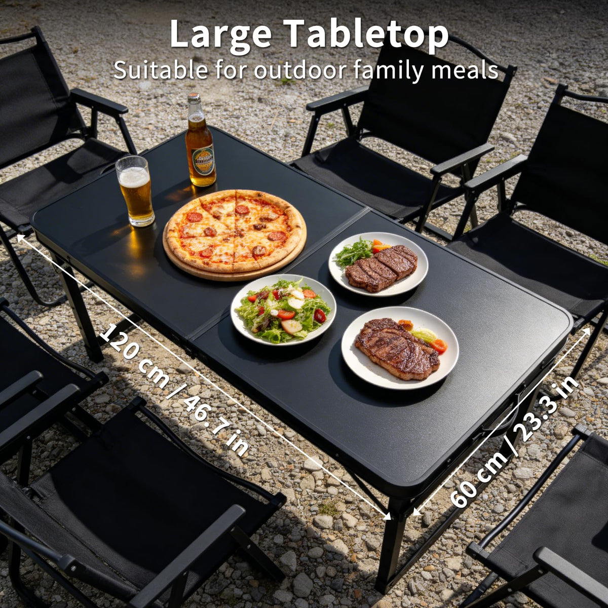 Folding Aluminum Camping Table X81245