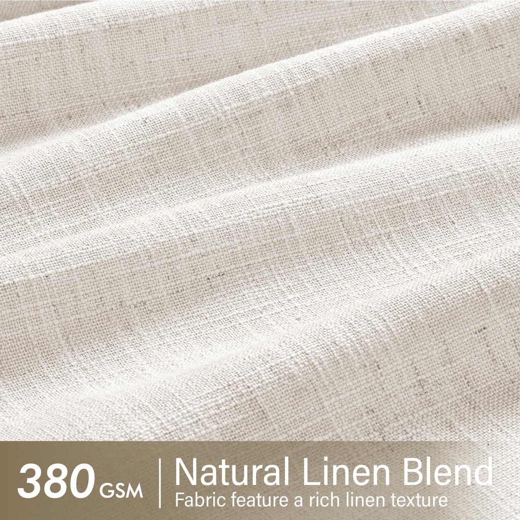 120 Inches Long 2 Panels Linen Curtains M955543