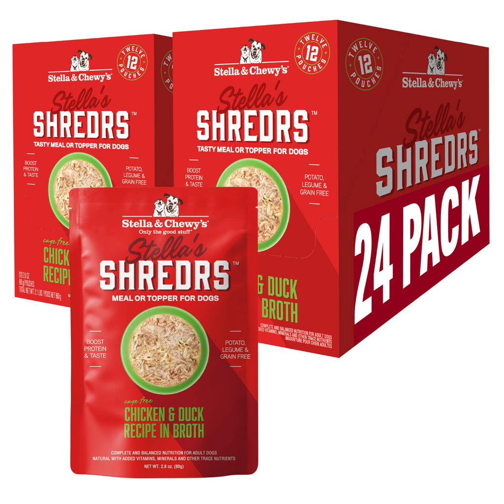 Chicken & Duck Dog Food Pouches 24 Pack 2.8 oz E7054