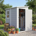 5 x 4 FT Plastic Outdoor Storage Shed with Floor F4272